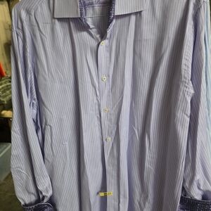 English Laundry Light Purple Striped Dress Shirt